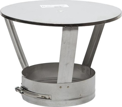 Kapak oxhaku Wade Ventilation Technology Chimney Roof, diametër 101–180 mm, gri