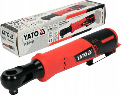 Çelës rrotullues me goditje Yato YT-829021, brushless, 12V, i kuq e zi