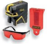 Nivel lazer Stanley Fatmax 45M 2 Spot &amp; Cross, rreze 45 m, i zi me të verdhë
