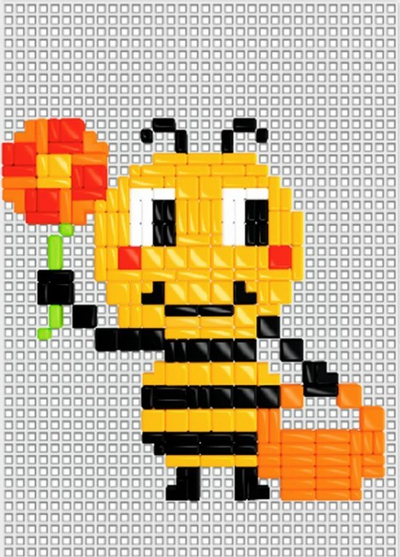 Lodër mozaik TechnoK Mosaic Pixel 7525, 1188 copa, me shumë ngjyra