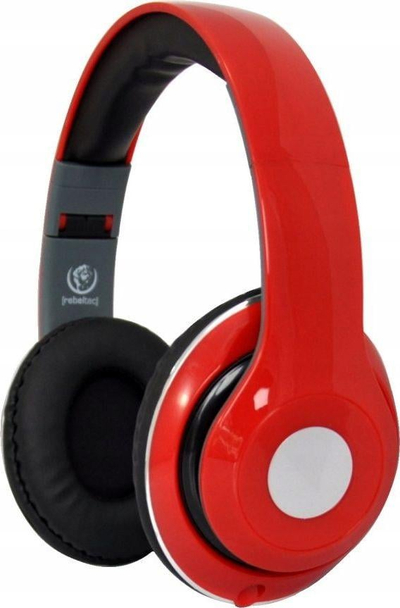 Kufje me tela Rebeltec AUDIOFEEL2, over ear, me mikrofon, të kuqe