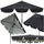 Çadër dielli Carruzzo L43H Garden Parasol, 2x2 m, e palosshme, shumëngjyrëshe