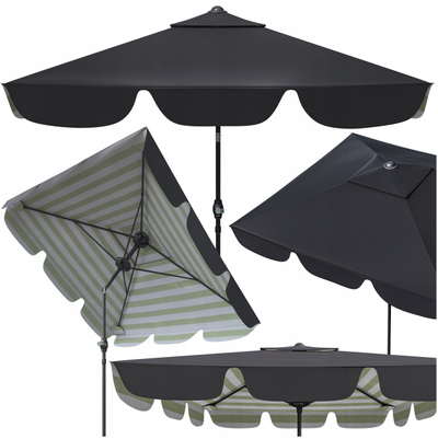 Çadër dielli Carruzzo L43H Garden Parasol, 2x2 m, e palosshme, shumëngjyrëshe