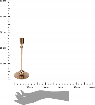 Qiri mbajtëse Home Styling Collection Vintage, 23cm, metal, ngjyrë ari