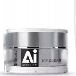 Xhel njëfazësh për thonj Silcare Gel Affinity Ice Clear, densitet mesatar, 15 g, transparent
