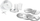 Set aksesorësh Bosch MUZ5VL1 Veggie Love, për MUM5, çelik inox, i bardhë