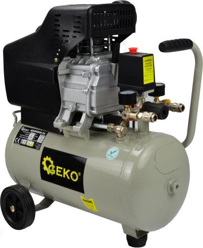 Kompесор со масло GEKO 24L, 1500W, 8 bar, син