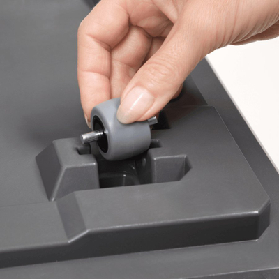 Vazo lëvizëse Karo Eco Recycled 80x40, plastikë e ricikluar, me rrota, antracit