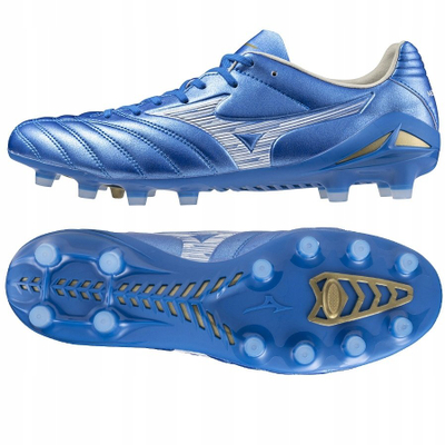 Këpucë futbolli Mizuno Monarcida Neo III Pro, terren natyral, Electric Blue