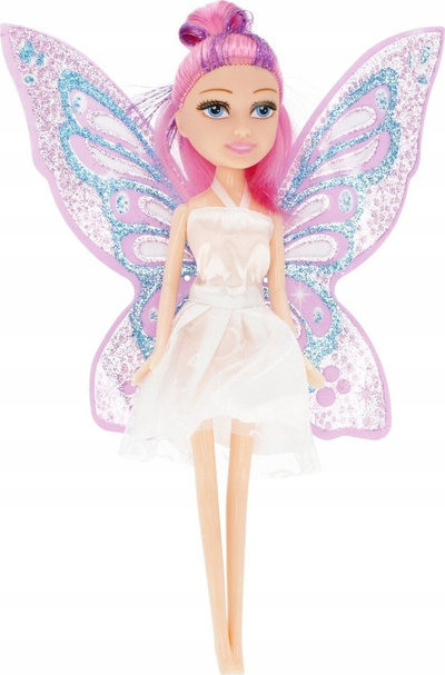 Kukull zanë Mega Creative Fairy, 23cm, me krahë me shkëlqim, shumëngjyrëshe