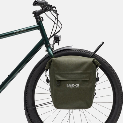 Çantë biçiklete Brooks Scape Pannier Small, 10-13L, IPX4, jeshile mud