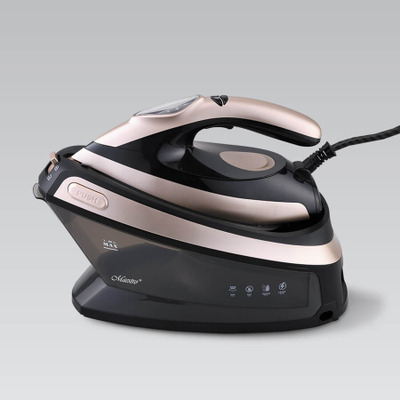 Stacion avulli për hekurosje Maestro MR-320C, 2400W, rezervuar 1.5L, shollë qeramike, i zi rozë gold