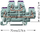 Bllok terminali Wago 870-508, 2 nivele, 2.5mm², gri