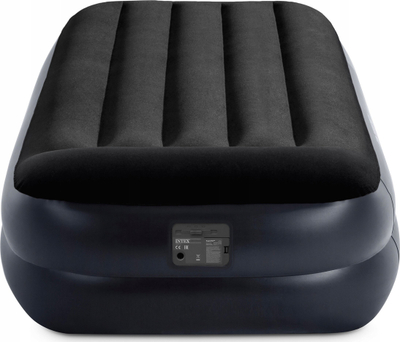 Dyshek me ajër Intex Dura Beam Plus Pillow Rest, me pompë, 42x99x191 cm, i zi