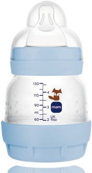 Shishe për bebe MAM Perfect, 130ml, antikolike, e kaltër