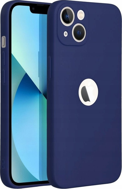 Kapak telefoni i butë për iPhone 14, silikon i butë, mat, blu e errët