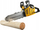 Играчка моторна пила Power Tools Conquering, пластична, за деца, жолто сива
