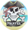 Top gome Star Pirates, 23 cm, me piratë, shumëngjyrësh