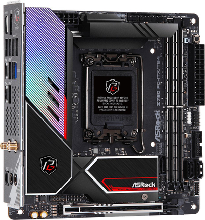 Pllakë amë ASRock Z790 PG-ITX/TB4, PCIe 5.0, DDR5, e zezë