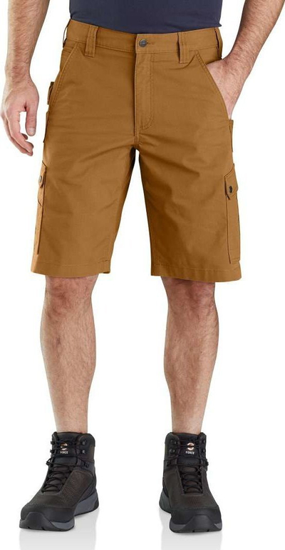 Shorce Carhartt Rugged Flex Relaxed Fit Ripstop Cargo për burra, nr. 34, kafe