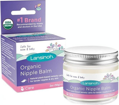 Balsam për thithat Lansinoh Organic Nipple Balm, 60 ml, për shtatzani dhe gjidhënie