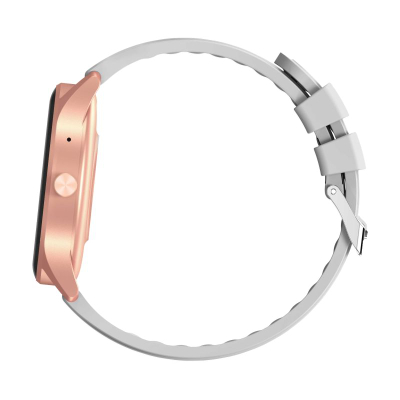 Smartwatch Gravity GT2 5, ekran 1.28" IPS, IP67, rozë gold me rrip gri