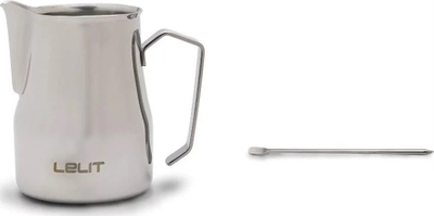 Enë qumështi Lelit Milk Jug, çelik inox, me penë latte art, gri
