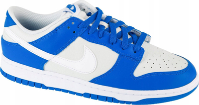 Atlete Nike Dunk Low M FN3416-001, lëkurë natyrale, shollë gome, bardh e blu