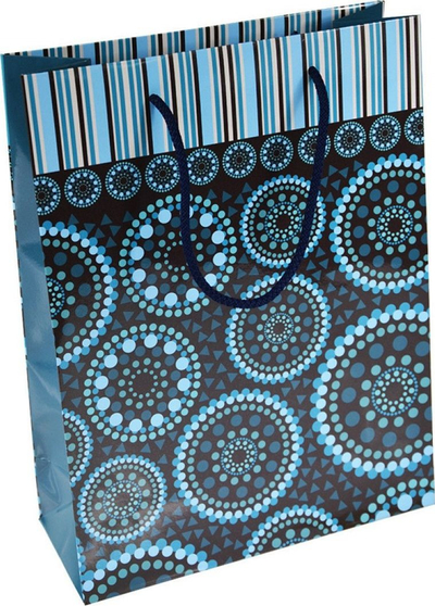 Qese dhuratash OFFICE PRODUCTS, e laminume, 24x10x32cm, me litar, shumëngjyrëshe