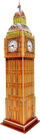 Puzzle 3D kartoni London Big Ben ZA3802, 30 elemente, shumëngjyrësh
