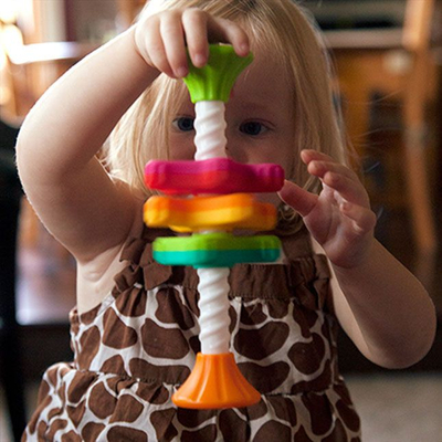Lodër zhvillimi Fat Brain Toys Mini Spinny, për foshnja, shumëngjyrëshe