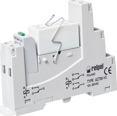 Rele ndërfaqe Relpol PI84-012DC-M41G-MS-2012, me bazë, IP20