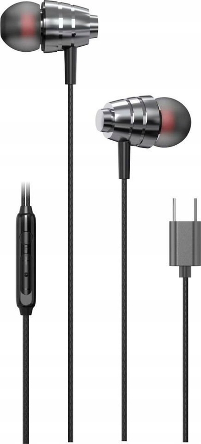 Kufje in-ear Pavareal PA-M08C, me mikrofon, me Type-C, të zeza