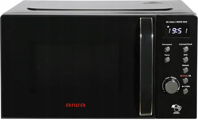 Furrë me mikrovalë Aiwa AMW-202DG/BK, 20L, me grilë 800W, e zezë