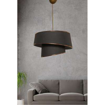 Llambë tavani metal+pëlhurë Ø32×70 cm (HM7356.02)