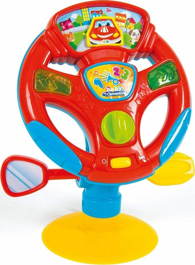 Lodër timon për bebe Clementoni 17241, me drita edhe zëra, shumëngjyrësh