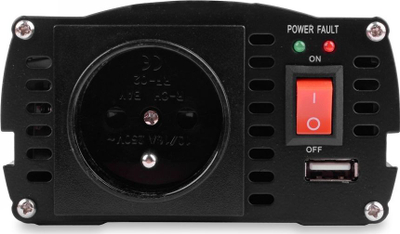Inverter Volt Polska IPS-500 Plus, 24V në 230V, 500W, i zi