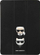 Навлака за таблет Karl Lagerfeld Choupette Head Saffiano, за iPad Pro 12.9" 2021, превиткувачки капак, црна
