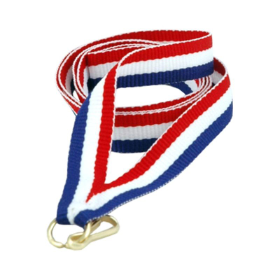 Shirit medaljeje Victoria Sport Ribbon, 11mm, kuqe-bardhë-blu