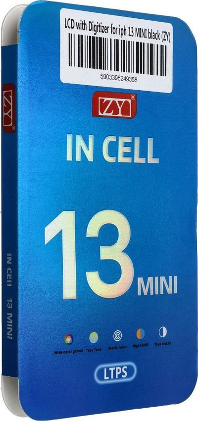 Ekran zëvendësues për iPhone 13 Mini ZY LTPS, 5.4", touch screen i zi