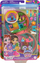 Сет за игра Polly Pocket Adventures in Rio Doggy Adventure Moped, компактен playset, за деца 4+ години, повеќебојно