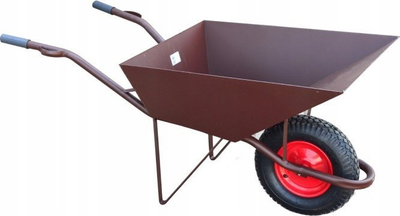 Градежна количка Heavy Duty, 85 l, 250 kg, со накосен преден дел