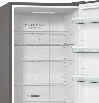Frigorifer kombinuar Gorenje NRK620CA2XL4, 331L, NoFrost, argjendti