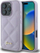 Kapak telefoni Guess Quilted Metal Logo për iPhone 16 Pro Max 6.9", lejla e çelët