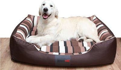 Shtrat për qen Hobbydog Bed Comfort XL, codura e fortë, kafe me bezhë