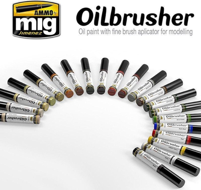 Set bojëra vaji Mig Jimenez AMIG8154 Oilbrushers Display No.1, 80 copë, shumëngjyrëshe