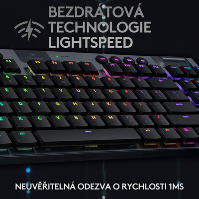Tastierë Logitech G915 TKL Lightspeed, GL Tactile, US, e zezë