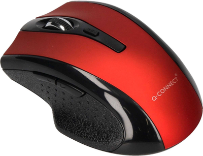 Безжичен маус Q-Connect KF18068, оптички, 1000 dpi, црвен