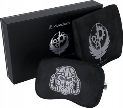 Set jastëkësh gaming noblechairs Brotherhood of Steel, Memory Foam, 2 copë, të zinj