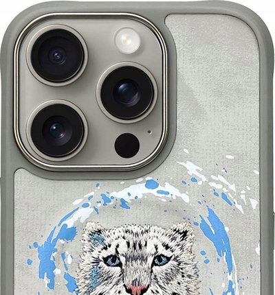 Kapit iPhone Uniq Nimmy Panther MagSafe, për iPhone 16 Pro, TPU PC, gri e çelët